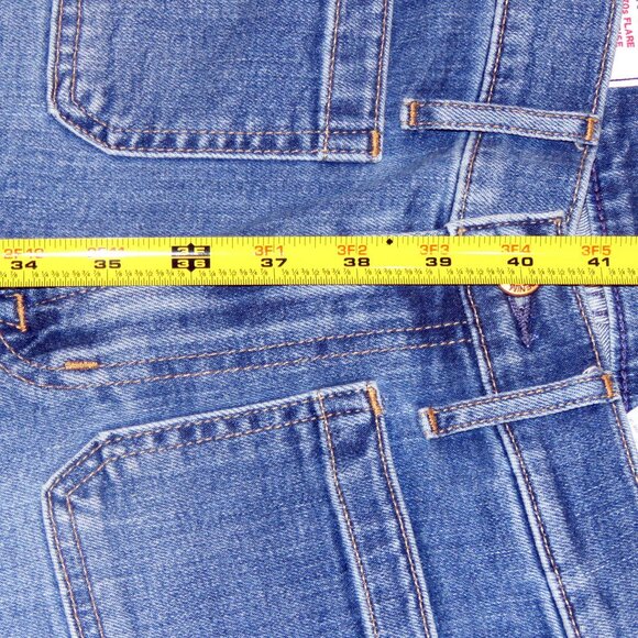 Gap 70's Flare H/R Medium Indigo Style S/703509-00 Patch Pocket Jean Sz 25/0 Reg - Picture 14 of 16